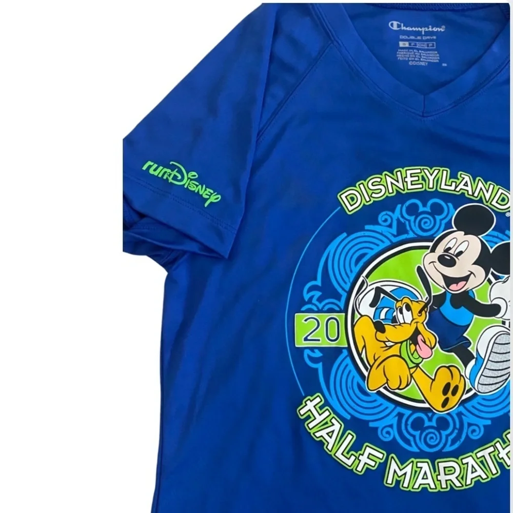 NEW Women’s runDisney DISNEYLAND Half Marathon 2016 Tech Race Shirt Small S